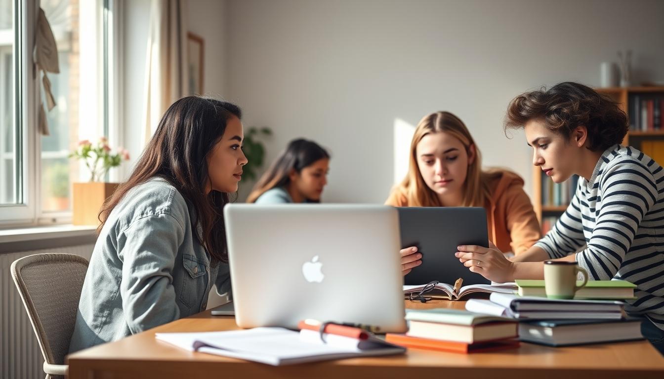 Organized exam preparation notes and academic planner